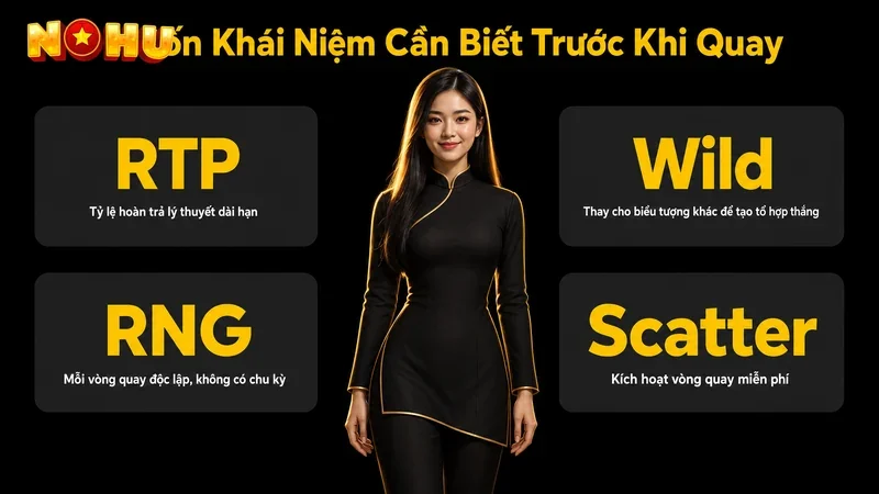 Bốn khái niệm RTP, RNG, Wild, Scatter trong game nổ hũ đổi thưởng